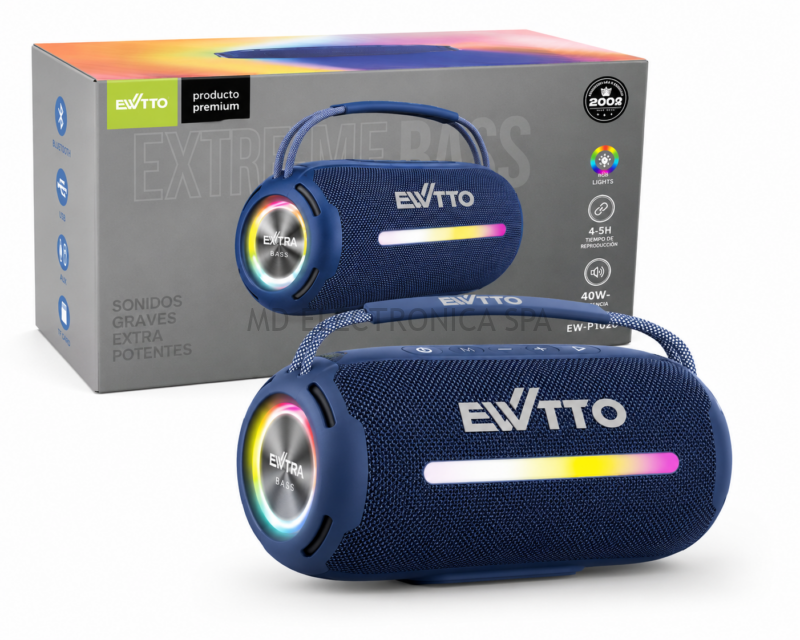 Parlante EWTTO Extra Bass 40W