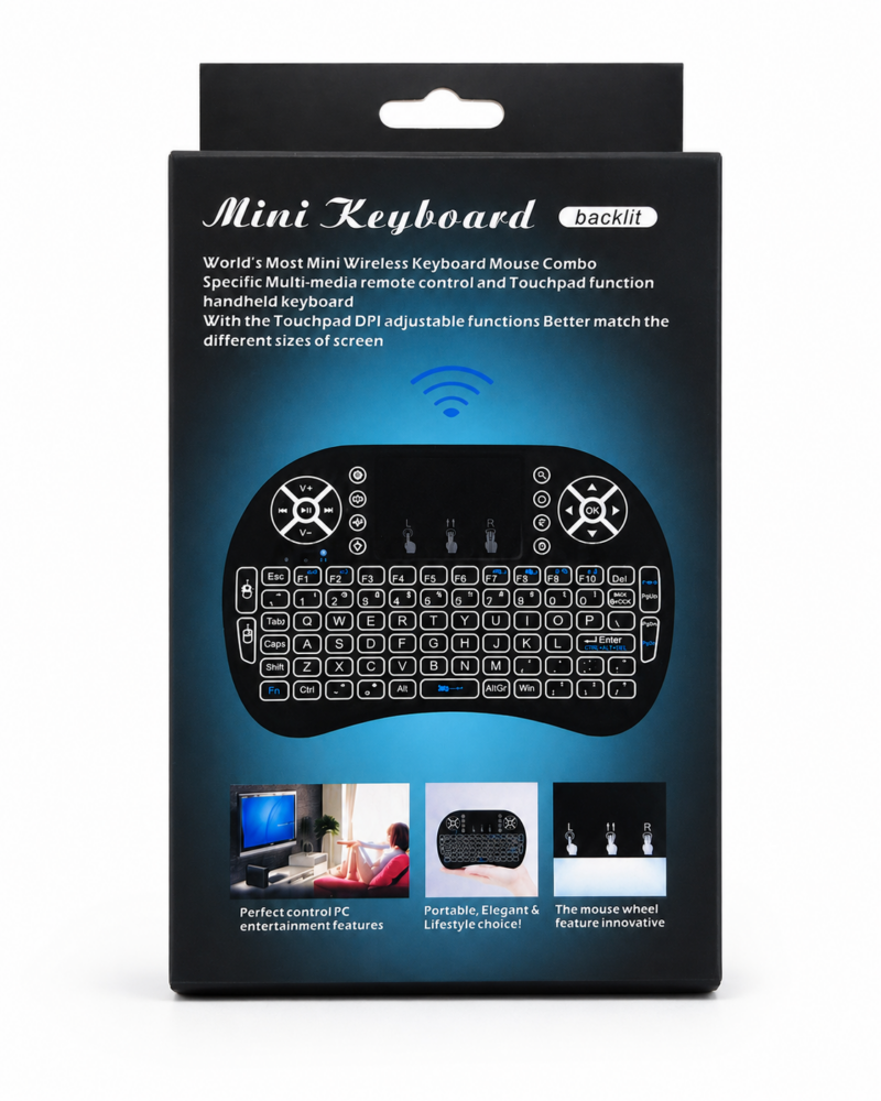 Mini Teclado Inalámbrico con Touchpad