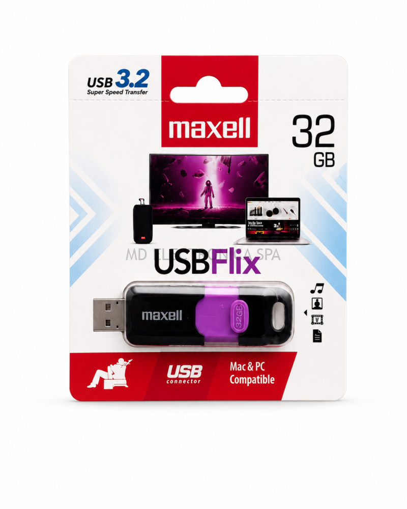 Pendrive Maxell USB 3.2 de 32 GB Alta Velocidad